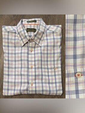 Charles F Orvis Signature
Collection Mens Button
Front Shirt Size XXL Cotton
